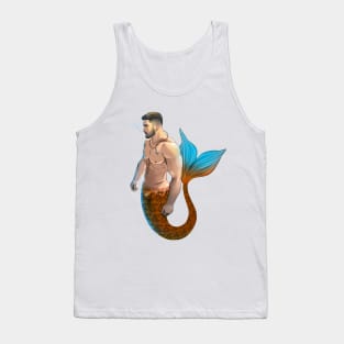 Handsome Merman Tank Top